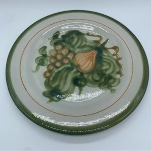 Vintage Louisville Stoneware Country Flower Floral Dinner Plate Kentucky  11”